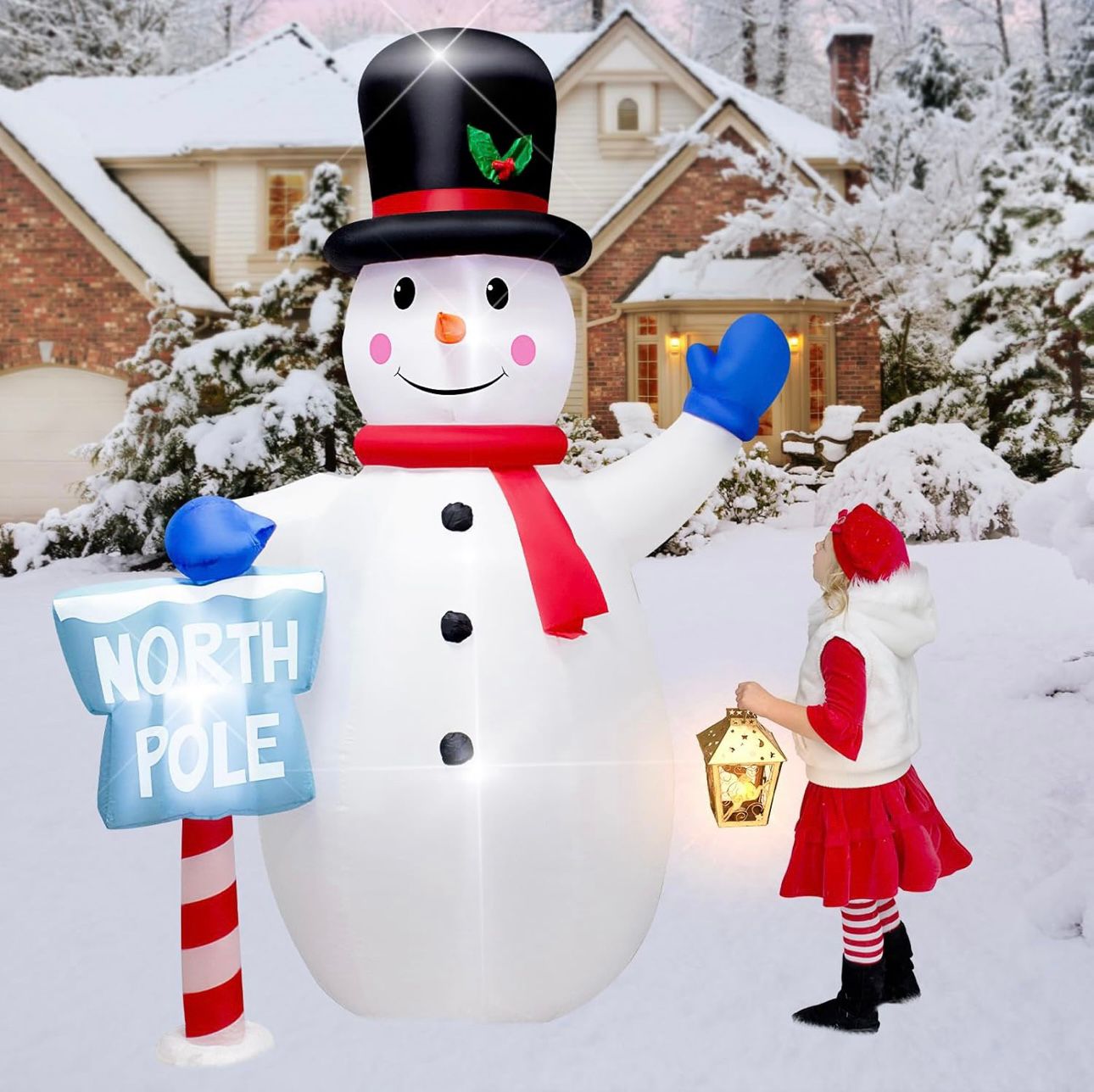 Veliki Napuhavajući Snjegović - 240 cm