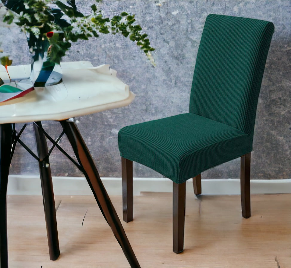 Navlake za stolice ELEGANT / SITNI UZORAK smaragdno zelena (739)