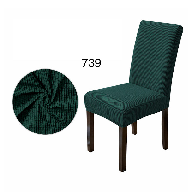 Navlake za stolice ELEGANT / SITNI UZORAK smaragdno zelena (739)