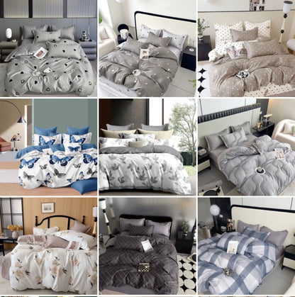 KOMPLET POSTELJINA MAXI- komplet sadrži 1kom  navlaka za poplun 200x220+2jastučnice 60x80+2jastučnice 50x50+ 1plahtu ravnu 220x240
