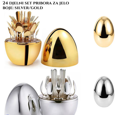 24 DIJELNI SET PRIBORA ZA JELO / JAJE