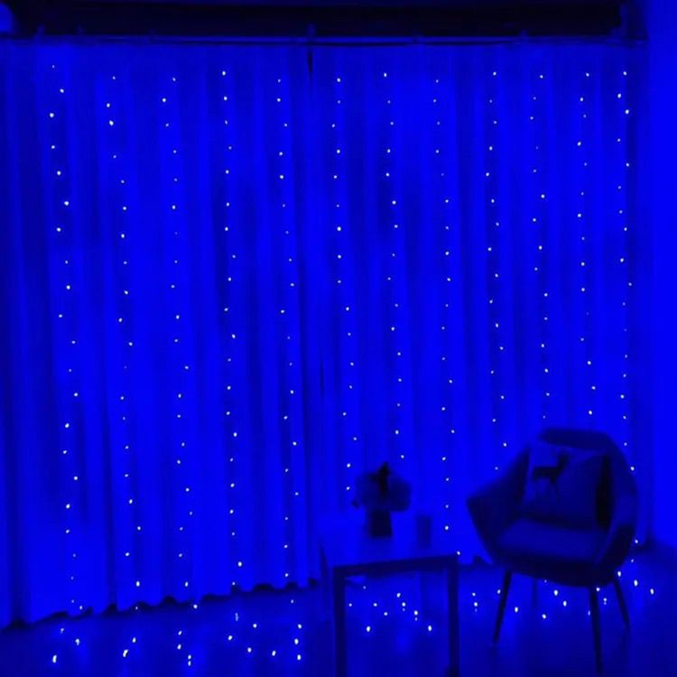 LED Zavjesa  za prozor sa vješalicama i daljinskim 3X3M